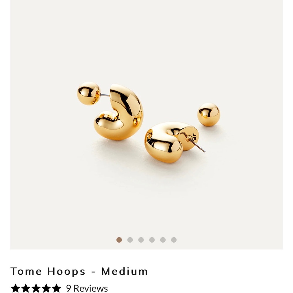 JENNY BIRD Tome hoops medium earrings
